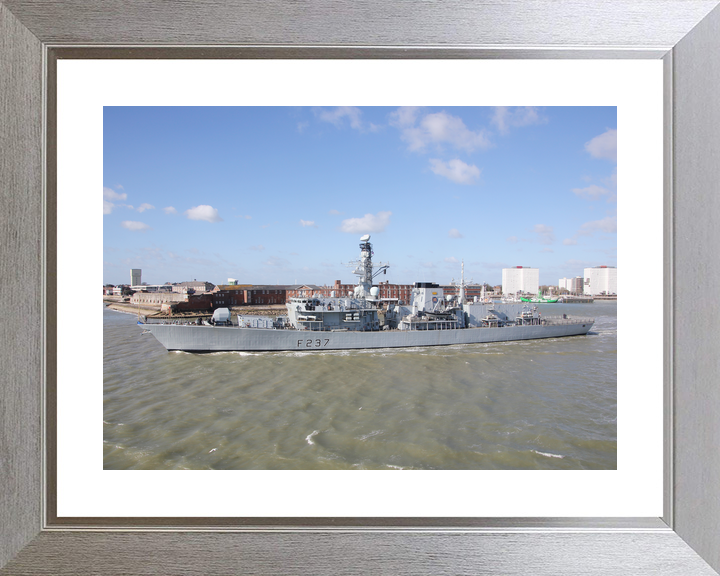 HMS Westminster F237 Type 23 Frigate Leaving Portsmouth