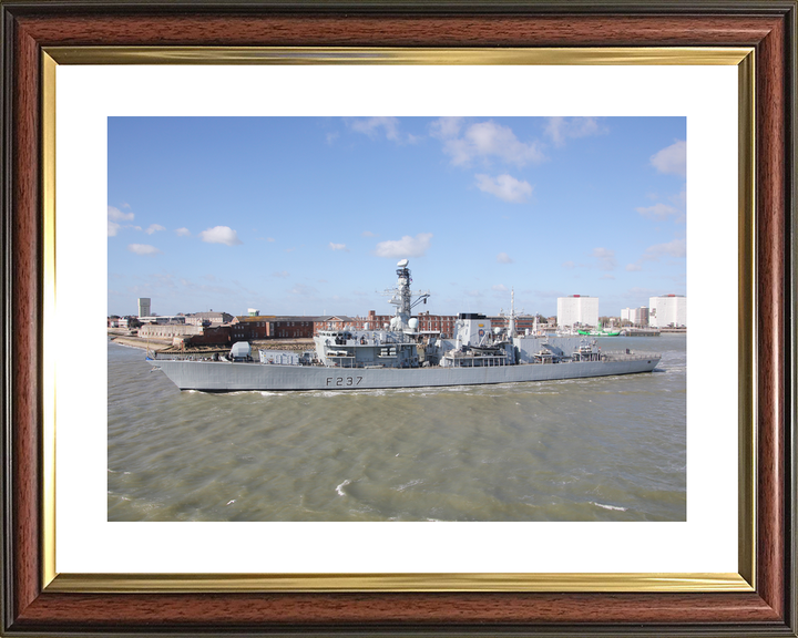 HMS Westminster F237 Type 23 Frigate Leaving Portsmouth