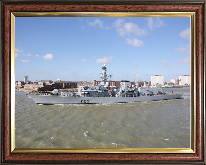HMS Westminster F237 Type 23 Frigate Leaving Portsmouth
