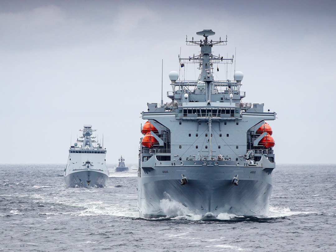 RFA Argus A135 Casualty Class Ship May 2019 Bow View Photo Print - Posters, Prints, & Visual Artwork - by Hampshire Prints (image 1 of 9)