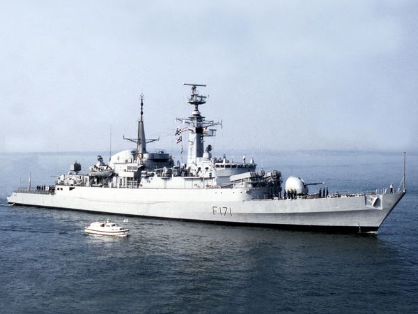 HMS Active F171 Type 21 Frigate June 1989