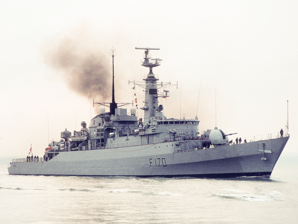 HMS Antelope F170 Type 21 Frigate November 1980