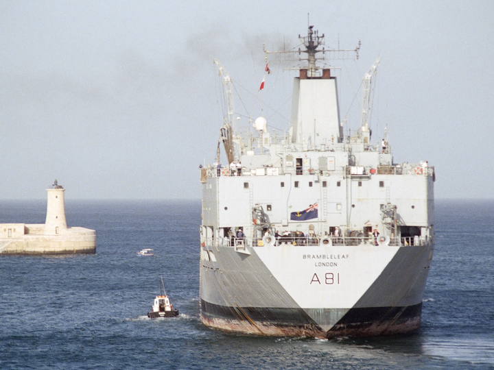 RFA Brambleleaf A81 Leaf Class Tanker Stern View Photo Print - Posters, Prints, & Visual Artwork - by Hampshire Prints (image 1 of 9)