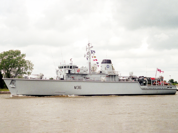 HMS Bicester M36 Hunt Class Mine Warfare Vessel 1996
