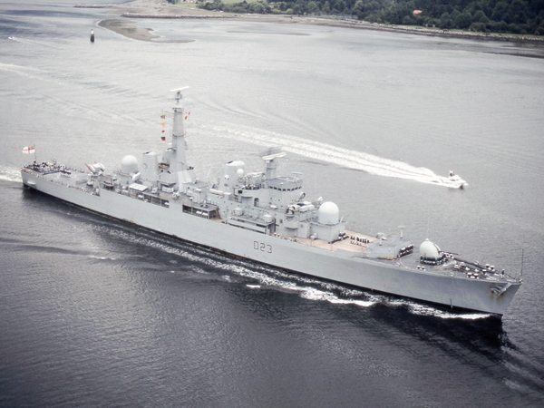 HMS Bristol D23 Type 82 Destroyer May 1989