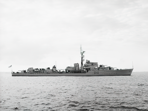 HMS Cassandra D10 C Class Destroyer 1945 Starboard Beam View