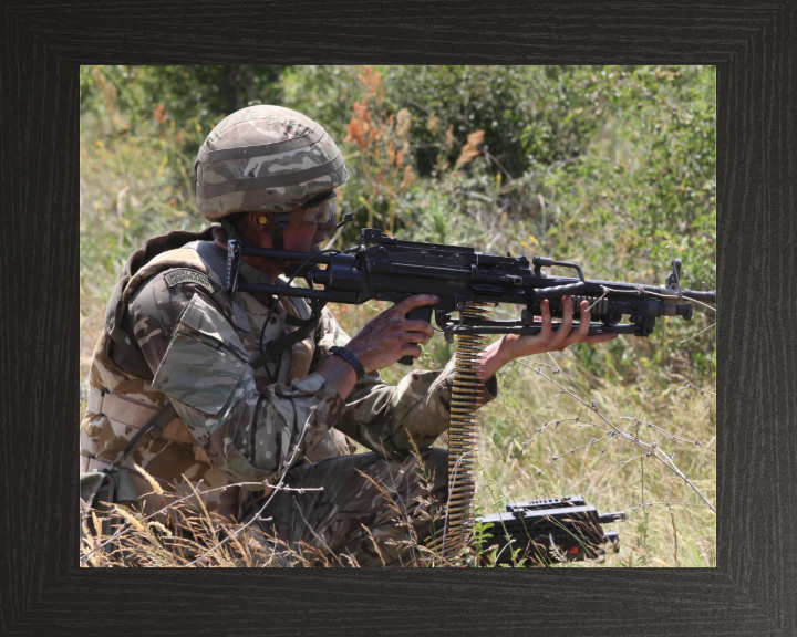 Royal Marine Commando Exercise Platinum Lion 15 Photo Print - 40 Commando Posters, Prints, & Visual Artwork Hampshire Prints 10 x 8 Black Frame No