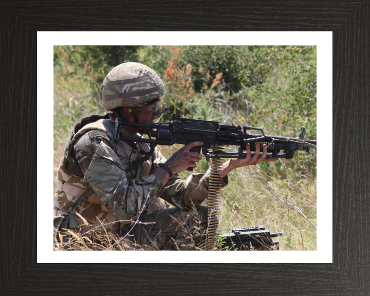Royal Marine Commando Exercise Platinum Lion 15 Photo Print - 40 Commando Posters, Prints, & Visual Artwork Hampshire Prints 10 x 8 Black Frame Yes