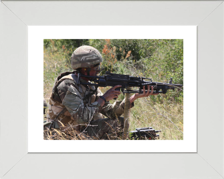Royal Marine Commando Exercise Platinum Lion 15 Photo Print - 40 Commando Posters, Prints, & Visual Artwork Hampshire Prints 10 x 8 White Frame Yes