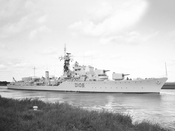 HMS Dainty D108 Daring Class Destroyer Starboard View