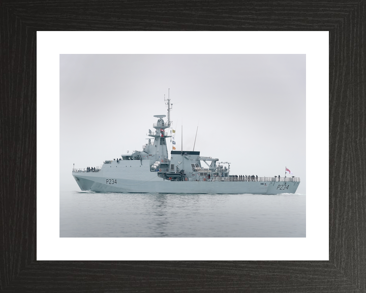 HMS Spey P234 River Class Patrol Vessel February 2021 Port Side View Photo Print - Posters, Prints, & Visual Artwork - by Hampshire Prints (image 2 of 9)