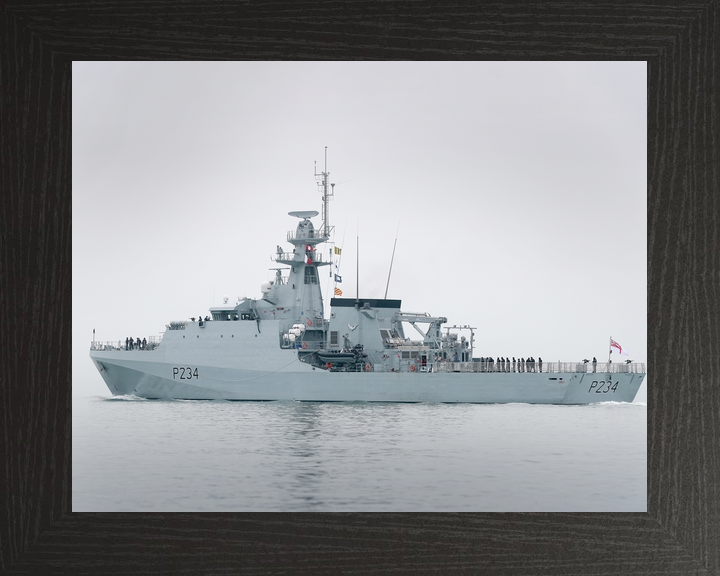 HMS Spey P234 River Class Patrol Vessel February 2021 Port Side View Photo Print - Posters, Prints, & Visual Artwork - by Hampshire Prints (image 3 of 9)
