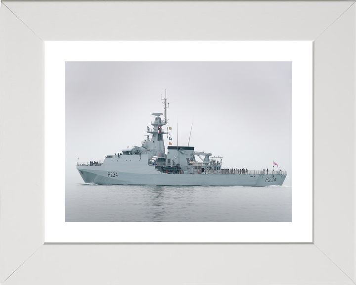 HMS Spey P234 River Class Patrol Vessel February 2021 Port Side View Photo Print - Posters, Prints, & Visual Artwork - by Hampshire Prints (image 4 of 9)
