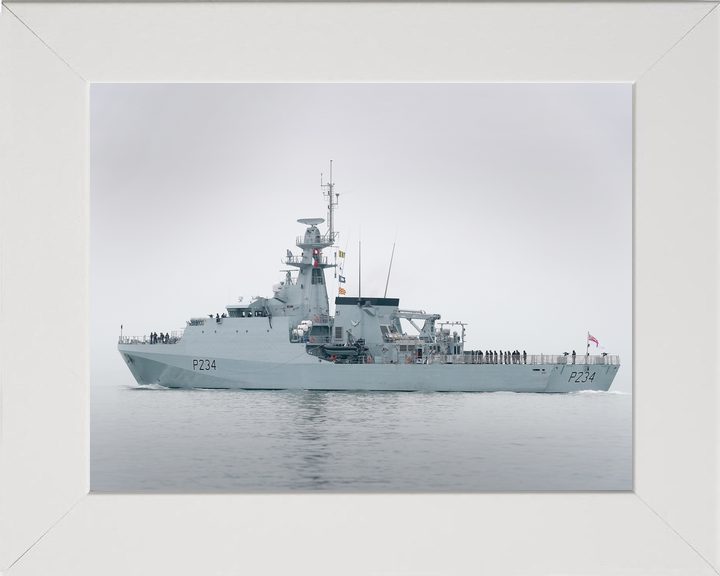 HMS Spey P234 River Class Patrol Vessel February 2021 Port Side View Photo Print - Posters, Prints, & Visual Artwork - by Hampshire Prints (image 5 of 9)