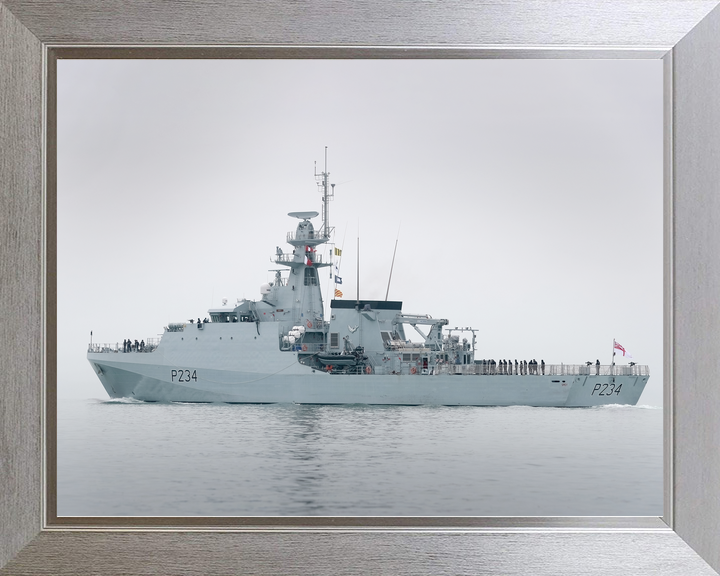 HMS Spey P234 River Class Patrol Vessel February 2021 Port Side View Photo Print - Posters, Prints, & Visual Artwork - by Hampshire Prints (image 7 of 9)