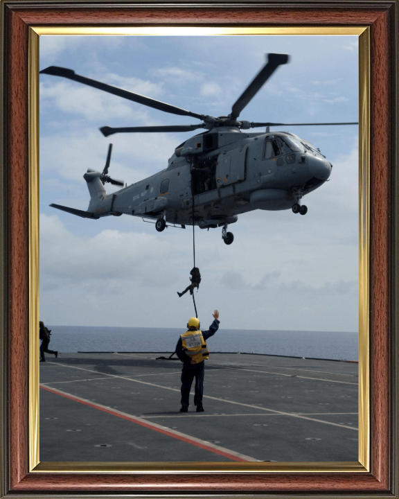 Royal Marine Commando Fast Roping to a Flight Deck Photo Print - 40 Commando Posters, Prints, & Visual Artwork Hampshire Prints