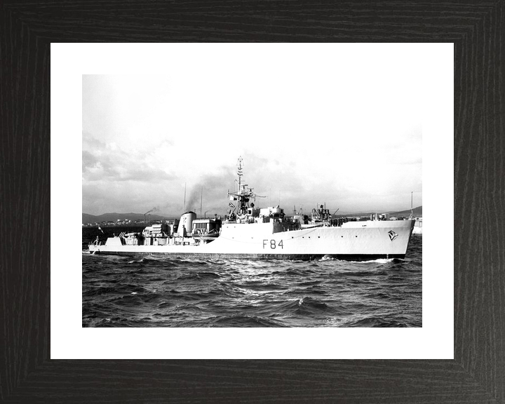 HMS Exmouth (F84) Royal Navy Blackwood Class Frigate Starboard View Photo Print Wall Art Decor - Posters, Prints, & Visual Artwork - by Hampshire Prints (image 2 of 9)