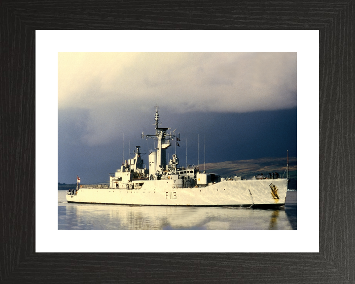 HMS Falmouth (F113) Royal Navy Rothesay Class Frigate Starboard View Photo Print Wall Art Decor - Posters, Prints, & Visual Artwork - by Hampshire Prints (image 2 of 9)