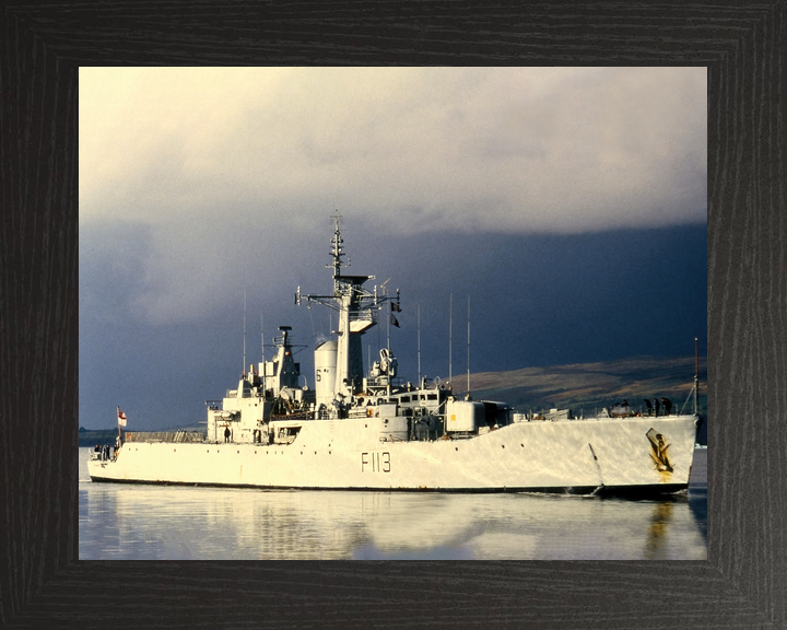 HMS Falmouth (F113) Royal Navy Rothesay Class Frigate Starboard View Photo Print Wall Art Decor - Posters, Prints, & Visual Artwork - by Hampshire Prints (image 3 of 9)