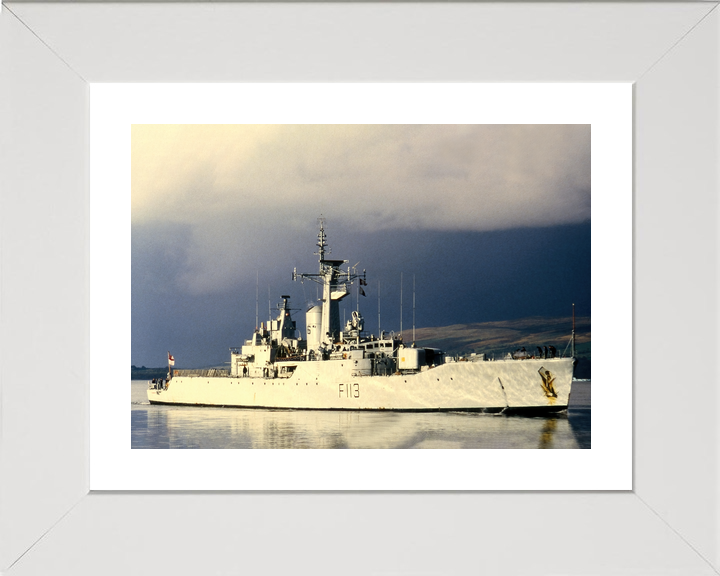 HMS Falmouth (F113) Royal Navy Rothesay Class Frigate Starboard View Photo Print Wall Art Decor - Posters, Prints, & Visual Artwork - by Hampshire Prints (image 4 of 9)