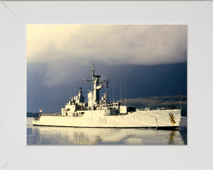 HMS Falmouth (F113) Royal Navy Rothesay Class Frigate Starboard View Photo Print Wall Art Decor - Posters, Prints, & Visual Artwork - by Hampshire Prints (image 5 of 9)