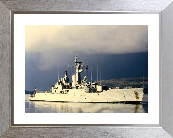 HMS Falmouth (F113) Royal Navy Rothesay Class Frigate Starboard View Photo Print Wall Art Decor - Posters, Prints, & Visual Artwork - by Hampshire Prints (image 6 of 9)