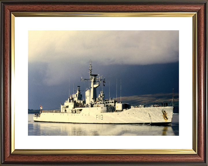 HMS Falmouth (F113) Royal Navy Rothesay Class Frigate Starboard View Photo Print Wall Art Decor - Posters, Prints, & Visual Artwork - by Hampshire Prints (image 8 of 9)