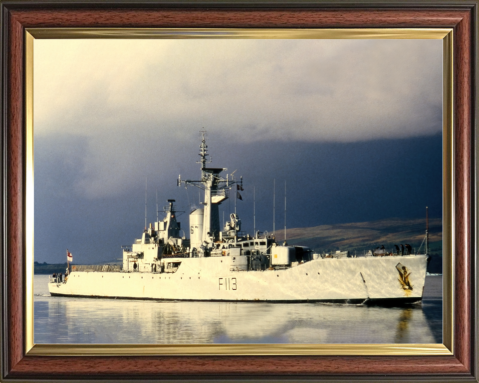 HMS Falmouth (F113) Royal Navy Rothesay Class Frigate Starboard View Photo Print Wall Art Decor - Posters, Prints, & Visual Artwork - by Hampshire Prints (image 9 of 9)
