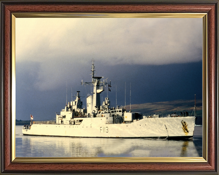 HMS Falmouth (F113) Royal Navy Rothesay Class Frigate Starboard View Photo Print Wall Art Decor - Posters, Prints, & Visual Artwork - by Hampshire Prints (image 9 of 9)