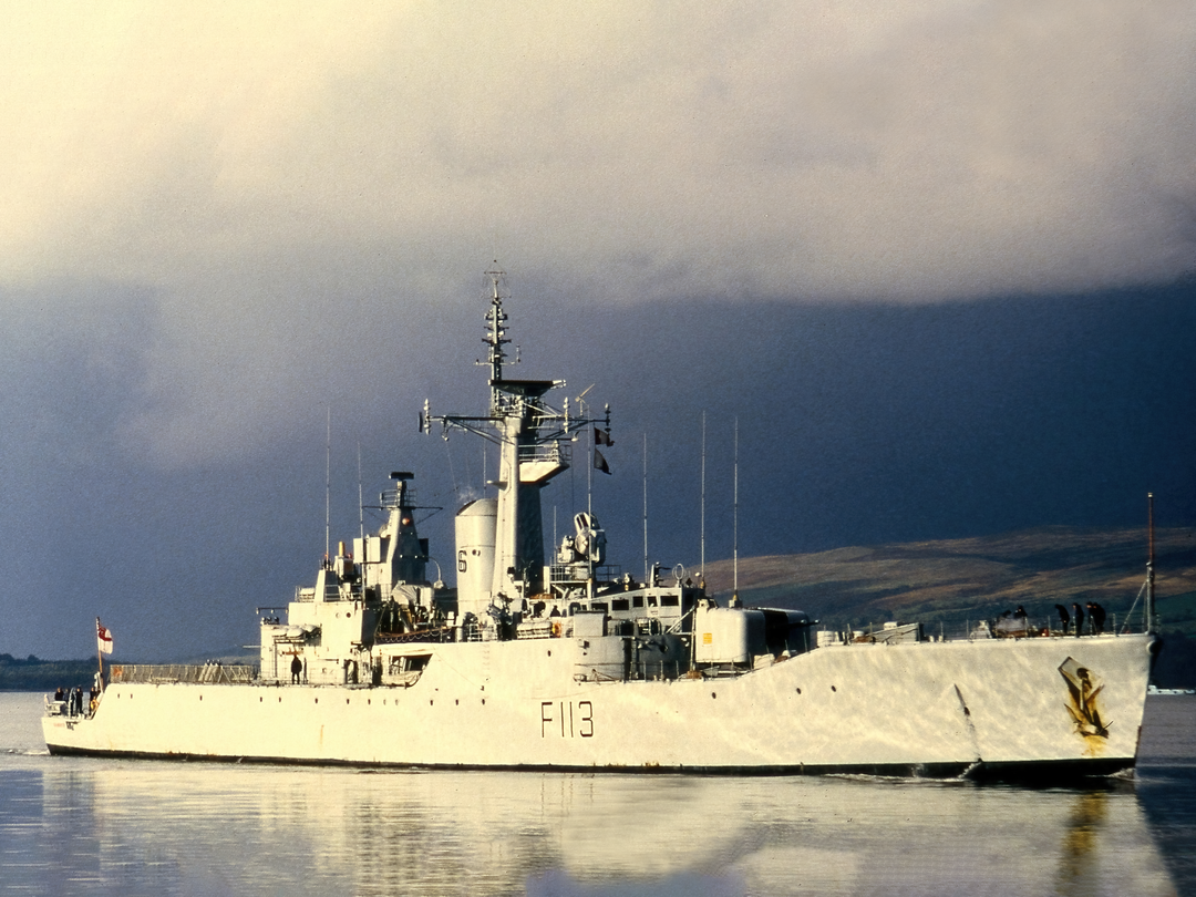 HMS Falmouth (F113) Royal Navy Rothesay Class Frigate Starboard View Photo Print Wall Art Decor - Posters, Prints, & Visual Artwork - by Hampshire Prints (image 1 of 9)