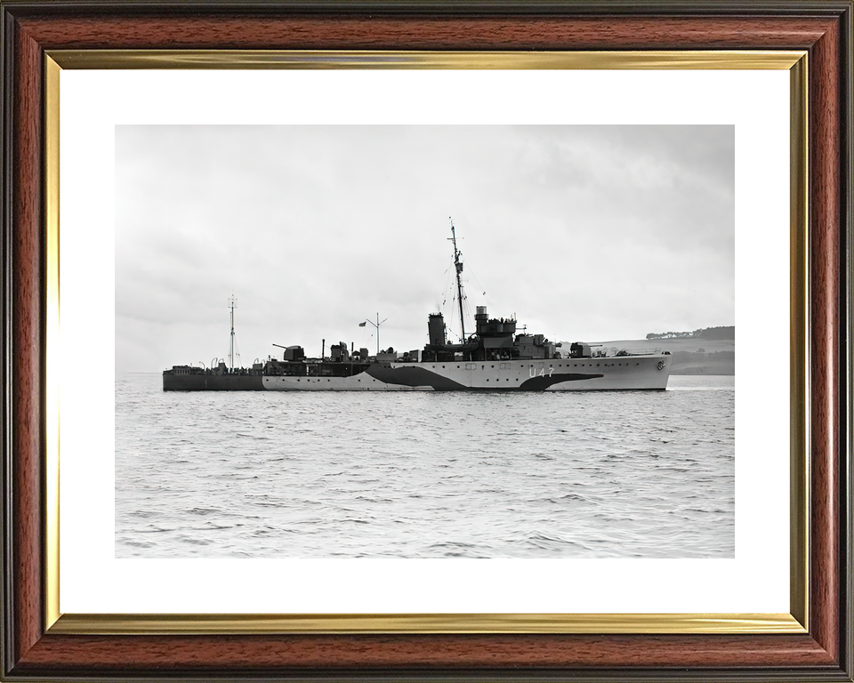 HMS Fleetwood (U47) Royal Navy Grimsby Class Sloop Starboard View Photo Print Wall Art Decor - Posters, Prints, & Visual Artwork - by Hampshire Prints (image 8 of 9)