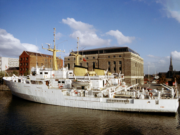 HMS Fox A320 Bulldog Class Survey Vessel June 1984