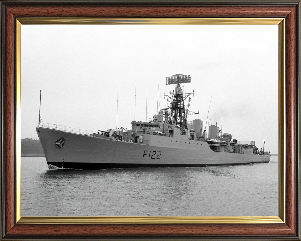 HMS Gurkha F122 Tribal Class Frigate Low Port Side View