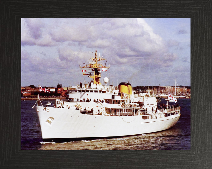 HMS Hecla (A133) Royal Navy Hecla Class Survey Vessel Leaving Portsmouth Photo Print Wall Art Decor - Posters, Prints, & Visual Artwork - by Hampshire Prints (image 3 of 9)
