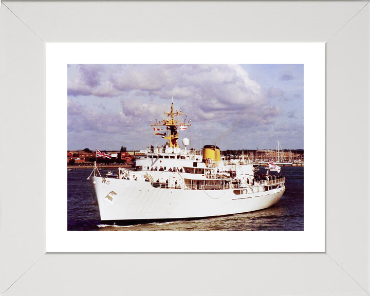 HMS Hecla (A133) Royal Navy Hecla Class Survey Vessel Leaving Portsmouth Photo Print Wall Art Decor - Posters, Prints, & Visual Artwork - by Hampshire Prints (image 4 of 9)