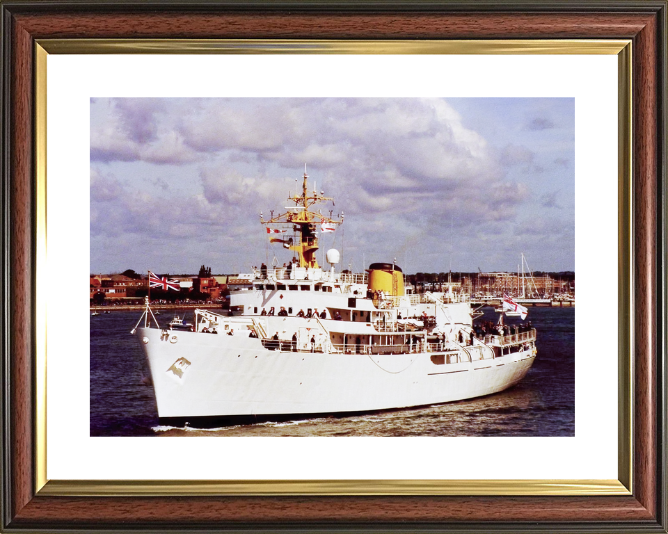 HMS Hecla (A133) Royal Navy Hecla Class Survey Vessel Leaving Portsmouth Photo Print Wall Art Decor - Posters, Prints, & Visual Artwork - by Hampshire Prints (image 8 of 9)