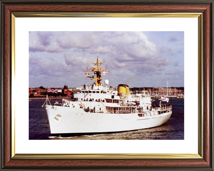 HMS Hecla (A133) Royal Navy Hecla Class Survey Vessel Leaving Portsmouth Photo Print Wall Art Decor - Posters, Prints, & Visual Artwork - by Hampshire Prints (image 8 of 9)