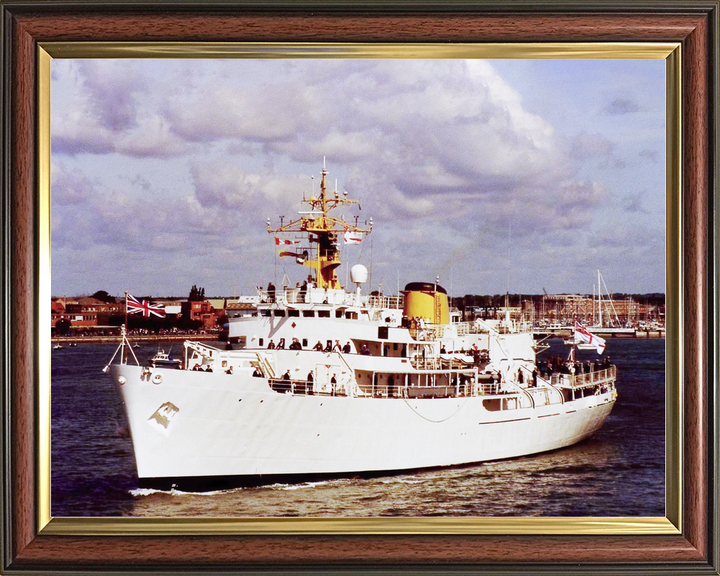 HMS Hecla (A133) Royal Navy Hecla Class Survey Vessel Leaving Portsmouth Photo Print Wall Art Decor - Posters, Prints, & Visual Artwork - by Hampshire Prints (image 9 of 9)