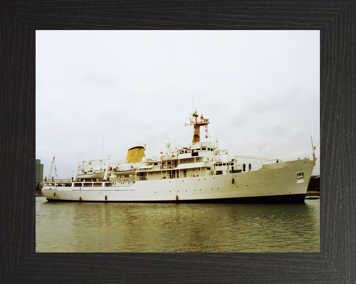 HMS Herald (H138) Royal Navy Hecla Class Survey Vessel Starboard View Photo Print Wall Art Decor - Posters, Prints, & Visual Artwork - by Hampshire Prints (image 3 of 9)