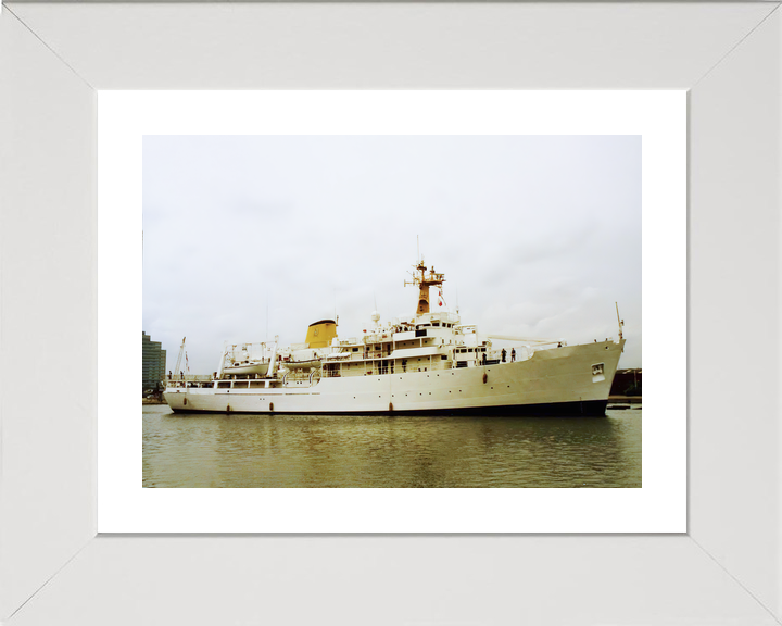HMS Herald (H138) Royal Navy Hecla Class Survey Vessel Starboard View Photo Print Wall Art Decor - Posters, Prints, & Visual Artwork - by Hampshire Prints (image 4 of 9)