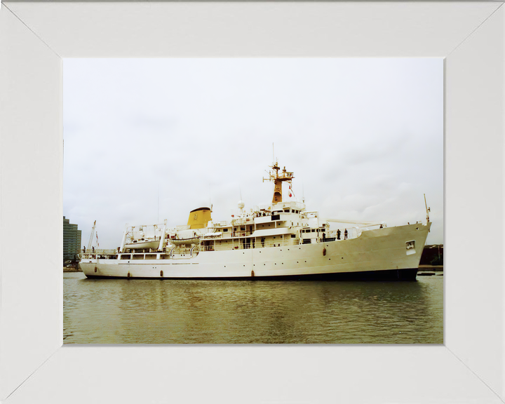 HMS Herald (H138) Royal Navy Hecla Class Survey Vessel Starboard View Photo Print Wall Art Decor - Posters, Prints, & Visual Artwork - by Hampshire Prints (image 5 of 9)