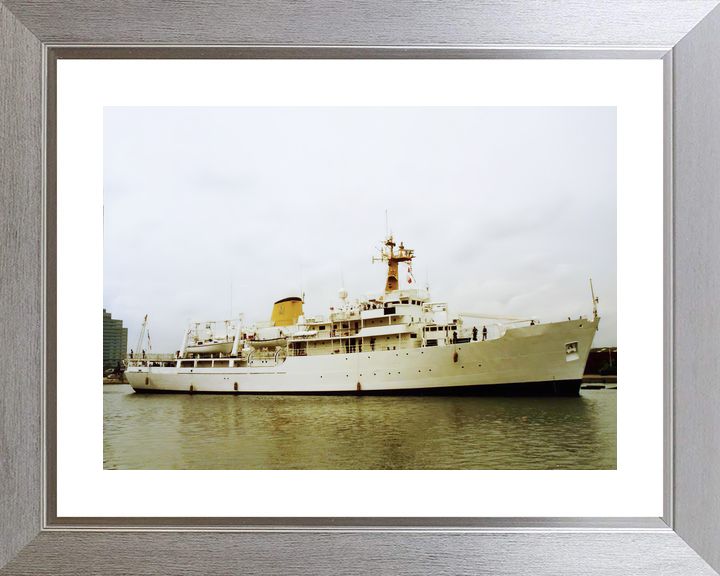 HMS Herald (H138) Royal Navy Hecla Class Survey Vessel Starboard View Photo Print Wall Art Decor - Posters, Prints, & Visual Artwork - by Hampshire Prints (image 6 of 9)
