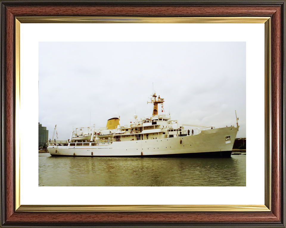 HMS Herald (H138) Royal Navy Hecla Class Survey Vessel Starboard View Photo Print Wall Art Decor - Posters, Prints, & Visual Artwork - by Hampshire Prints (image 8 of 9)
