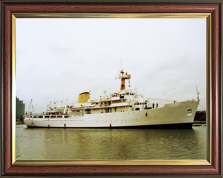 HMS Herald (H138) Royal Navy Hecla Class Survey Vessel Starboard View Photo Print Wall Art Decor - Posters, Prints, & Visual Artwork - by Hampshire Prints (image 9 of 9)