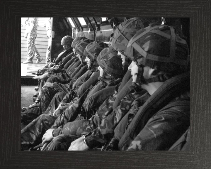 Royal Marine Commando Amphibious Landing Practice Photo Print - 40 Commando Posters, Prints, & Visual Artwork Hampshire Prints 10 x 8 Black Frame No
