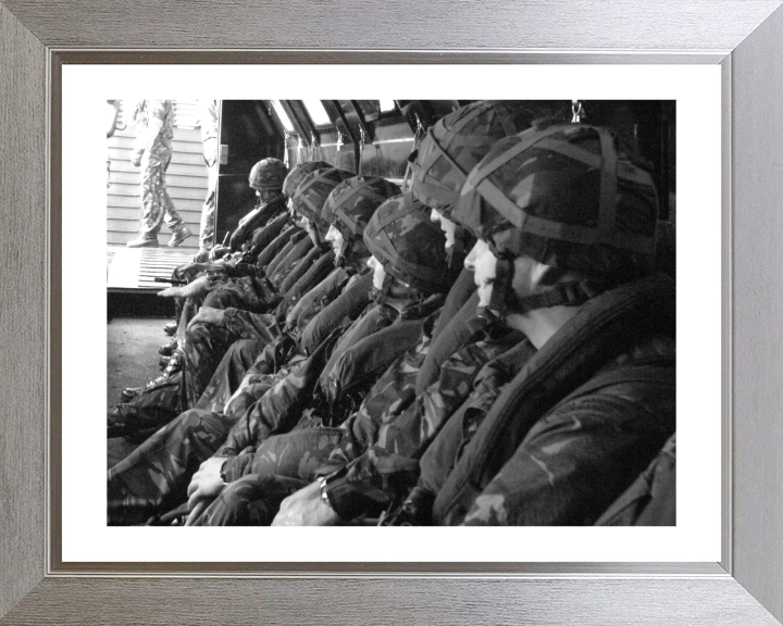Royal Marine Commando Amphibious Landing Practice Photo Print - 40 Commando Posters, Prints, & Visual Artwork Hampshire Prints 10 x 8 Silver Frame Yes