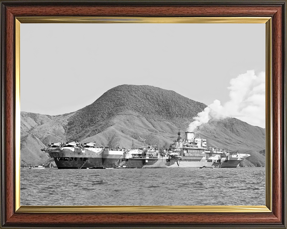 HMS Indefatigable R10 Implacable Class Aircraft Carrier Starboard Side Norway Photo Print - Posters, Prints, & Visual Artwork - by Hampshire Prints (image 9 of 9)