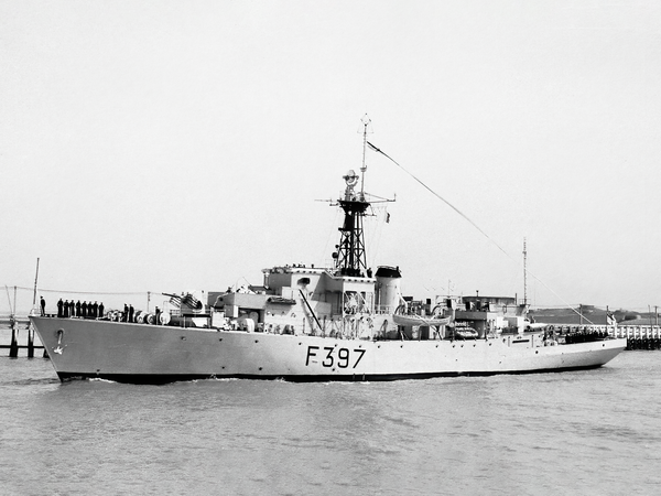 HMS Launceston Castle F397 K397 Castle Class Corvette 1950s