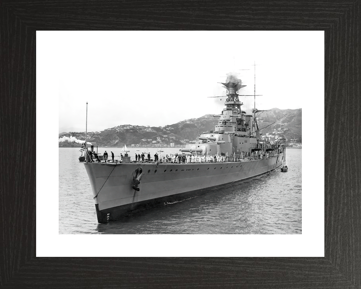 HMS Hood (51) Royal Navy Admiral Class Battlecruiser Leaving Harbour Photo Print Wall Art Decor - Posters, Prints, & Visual Artwork - by Hampshire Prints (image 2 of 9)