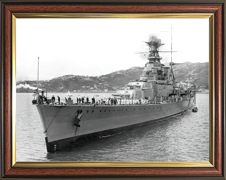 HMS Hood (51) Royal Navy Admiral Class Battlecruiser Leaving Harbour Photo Print Wall Art Decor - Posters, Prints, & Visual Artwork - by Hampshire Prints (image 9 of 9)